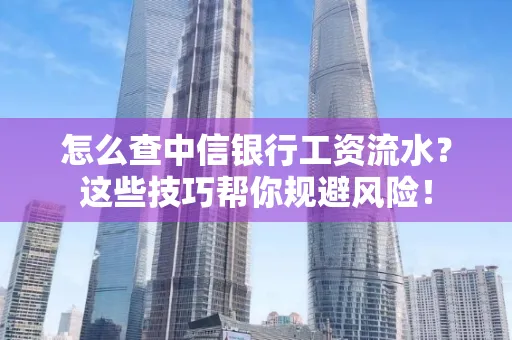 怎么查中信银行工资流水？这些技巧帮你规避风险！