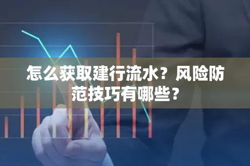 怎么获取建行流水？风险防范技巧有哪些？